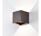 Aplique de exterior led davos 4000k (2x6w)