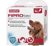 Beaphar Fiprotec Pipetas para Perros M (10 - 20 kg) - 4 pipetas