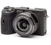 Funda silicona Easycover para Sony A6600 Negro