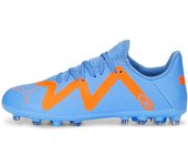 Botas de fútbol puma future play mg glimmer azul infantil