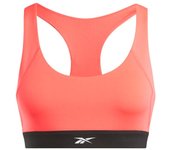 Sujetador deportivo reebok id train racer bra mujer coral