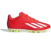 Botas de fútbol adidas x crazyfast club fxg infantil rojo