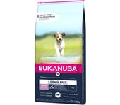Eukanuba Grain Free Puppy razas pequeñas y medianas con salmón - Pack % - 2 x 12 kg