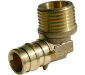 Codo macho laton 25 x 3/4 anillo expansor