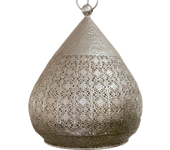 Lámpara de techo melilla 1 luces e27 cm plateada