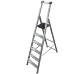 Escalera de uso profesional altipesa de aluminio y 6 peldaños