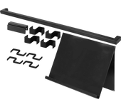 Set barra de cocina + soporte tablet delinia id inox 60 cm + 8 ganchos colgar