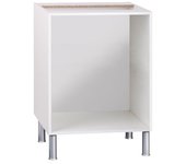 Mueble bajo para horno basic blanco fabricado en aglomerado 60 x 70 + 16 cm
