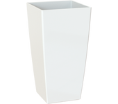 Maceta cuadrada alta pisa blanco 40x40x78cm