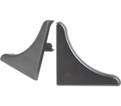 Tapa de copete cóncavo delinia para cocina color plata brillo