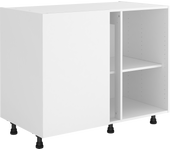 Mueble bajo de cocina rincón recto blanco delinia id h76.8 x l106 x p58 cm