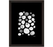 Cuadro pintado con marco dots black 30 cm x 40 cm