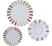 Vajilla de 12 piezas porcelana safari benetton