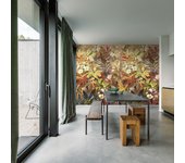 Mural no tejido naturaleza flores campestres multicolor de 212 x 212 cm