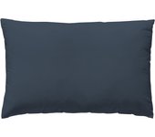 Funda de almohada wash garment percal 200 hilos negro noche 45 x 125 cm