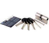 Bombin para cerradura tesa tk100 de 30 + 50 mm niquelado