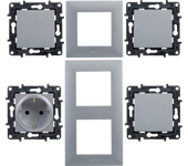 Pack reforma interruptores y enchufes para vivienda 2 habitaciones niloé step al