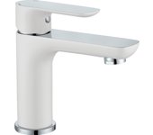 Grifo de lavabo monomando edouard rousseau milk blanco