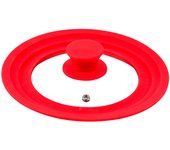 Tapa de cristal universal para bote de cocina rojo jolie