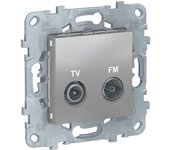 Toma de tv final schneider new unica aluminio