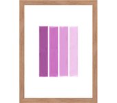 Cuadro pintado con marco 4 pinks 30 cm x 40 cm