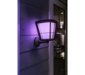 Aplique de exterior led philips hue inteligente ascen econic negro