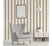 Papel pintado geométrico raya 2377 marrón