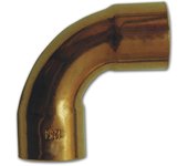 Curva 90 cobre h-h 18 mm bolsa 4 unidades