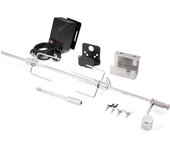 Asador giratorio premium de acero inoxidable 12 cm