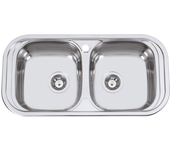 Fregadero de acero inox ovalado rodi sevilla bb 86 x 43.5 cm