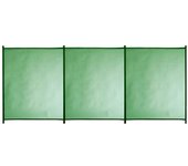 Valla de seguridad desmontable de poliéster / pvc verde 125x300 cm