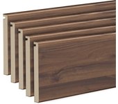 Pack 5 tapetas nogal 2200x80x12/10 mm