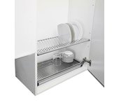 Escurreplatos para mueble de cocina con bandeja inox acabado 80 cm