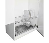 Escurreplatos para mueble de cocina con bandeja inox acabado 90 cm