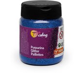 Bote purpurina tcolors 130ml azul