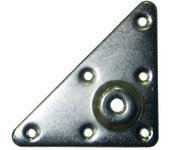 2 placa para pata en acero de 90x90 mm y carga max. de 30 kg, rosca m10