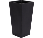 Maceta de polietileno de alta densidad melisa negro 26x58 cm