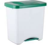 Cubo de basura de recogida selectiva con pedal denox para 40/50 litros