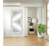 Espejo enmarcado rectangular espiral gris 57 x152 cm