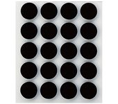 20 patín redondos de de 17x17 mm