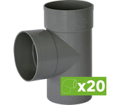 Lote 20 injerto simple 87 h/h pvc d-50