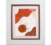 Lámina enmarcada cara marrón 58.5 cm x 68.5 cm
