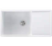 Fregadero seno con escurridor de resina rectangular interbany lagos plus 85 x 44