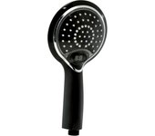 Alcachofa de ducha gedy thermo light 02 negro con 1 función