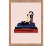 Cuadro pintado con marco 4 shoes 30 cm x 40 cm