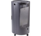 Estufa de gas llama azul equation chic negra 4.2 kw