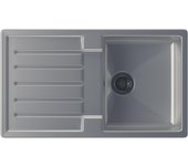 Fregadero seno con escurridor de resina interbany lagos plus 47.5 x 85 cm