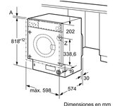 Lavadora bosch wiw24307es de 8 kg de capacidad 1200 rpm clase c