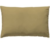 Funda de almohada wash garment percal 200 hilos mostaza 45 x 125 cm