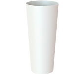 Maceta de polipropileno alta porto blanco ø 37 cm